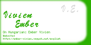 vivien ember business card